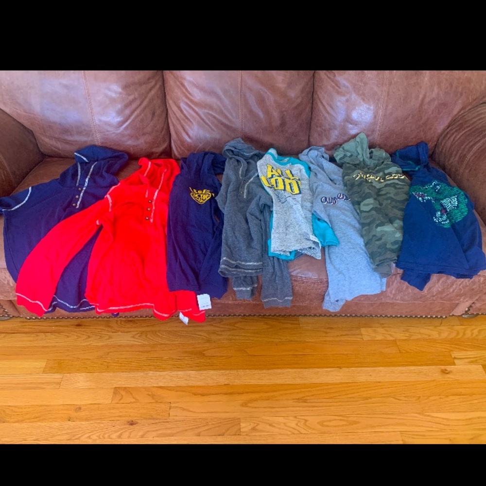 (11) Boys Long Sleeve Shirts - Size 10